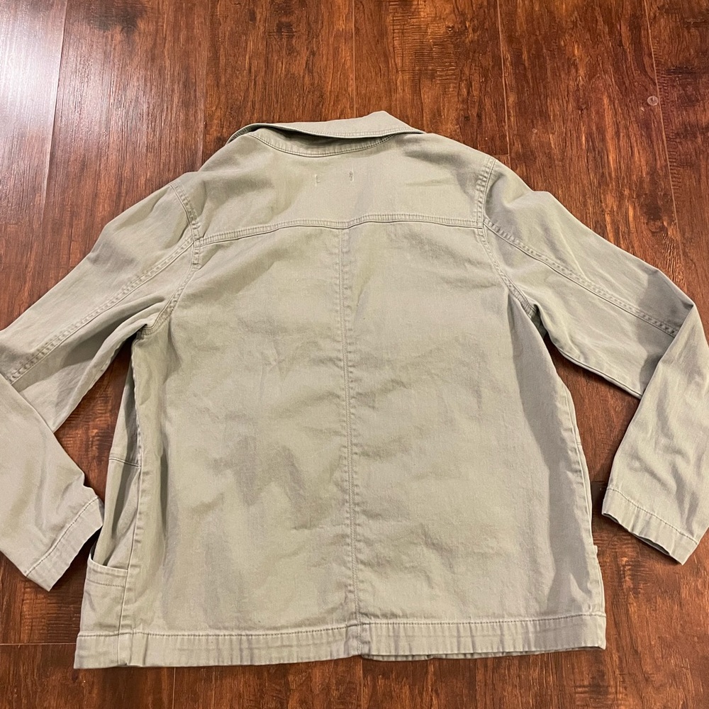 Light Green Democracy Jean Jacket Stretch Medium - Picture 5 of 7